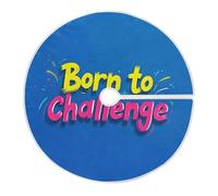Born to Challenge Jupe de sapin de Noël ronde pour intérieur mariage vacances 1,2 m