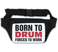 Born to Drum Forced to Work Sac banane Blanc