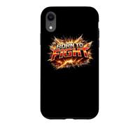Born to Fight Kickboxing Nak Muay Thai Boxing Fighter Cadeau Coque pour iPhone XR