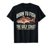 Born to Fish Gulf Coast Vintage Redfish T-Shirt