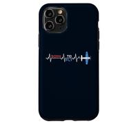 Born to Fly Flying Airplane Heartbeat EKG pour Aviation Pilote Coque pour iPhone 11 Pro