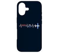 Born to Fly Flying Airplane Heartbeat EKG pour Aviation Pilote Coque pour iPhone 17