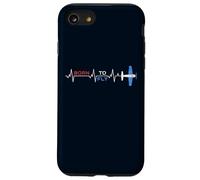 Born to Fly Flying Airplane Heartbeat EKG pour Aviation Pilote Coque pour iPhone SE (2020) / 7/8