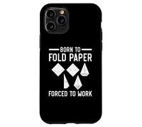 Born to Fold Paper Forced to Work Papier Origami Art Japonais Coque pour iPhone 11 Pro