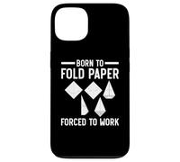 Born to Fold Paper Forced to Work Papier Origami Art Japonais Coque pour iPhone 13