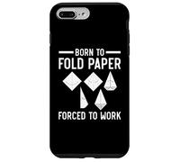 Born to Fold Paper Forced to Work Papier Origami Art Japonais Coque pour iPhone 7 Plus/8 Plus