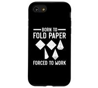 Born to Fold Paper Forced to Work Papier Origami Art Japonais Coque pour iPhone SE (2020) / 7/8