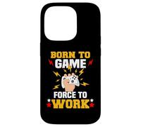 Born to Game Force to Work Gaming et Gamer Coque pour iPhone 14 Pro