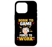 Born to Game Force to Work Gaming et Gamer Coque pour iPhone 16 Pro