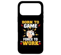 Born to Game Force to Work Gaming et Gamer Coque pour iPhone 17 Pro Max