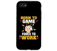 Born to Game Force to Work Gaming et Gamer Coque pour iPhone SE (2020) / 7/8