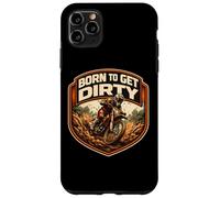 Born to Get Dirty Dirt Bike Rider Lover Lover Motocross Kids Coque pour iPhone 11 Pro Max