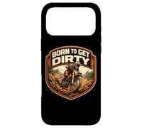 Born to Get Dirty Dirt Bike Rider Lover Lover Motocross Kids Coque pour iPhone 17 Pro Max