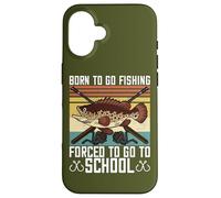 Born to Go Fishing Bass Fish Fisherman Boys Kids Coque pour iPhone 16