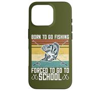 Born to Go Fishing Bass Fish Fisherman Boys Kids Coque pour iPhone 16 Pro