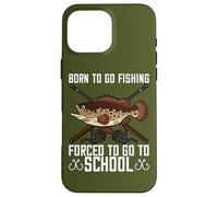 Born to Go Fishing Bass Fish Fisherman Boys Kids Coque pour iPhone 16 Pro Max