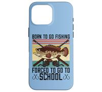 Born to Go Fishing Bass Fish Fisherman Boys Kids Coque pour iPhone 16 Pro Max