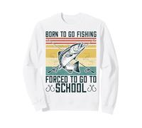 Born to Go Fishing Bass Fish Fisherman Boys Kids Sweatshirt
