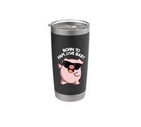 Born To Ham Jive Baby Jeu de mots amusant en forme de cochon Gobelet isotherme en acier inoxydable double paroi