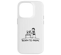 Born To Heal Chien Animal Domestique Vétérinaire Coque pour iPhone 14 Pro