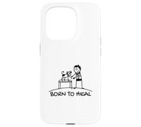 Born To Heal Chien Animal Domestique Vétérinaire Coque pour iPhone 15 Pro