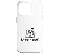 Born To Heal Chien Animal Domestique Vétérinaire Coque pour iPhone 16 Pro