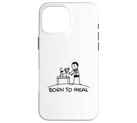 Born To Heal Chien Animal Domestique Vétérinaire Coque pour iPhone 16 Pro Max