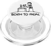 Born to Heal Chien Animal Domestique Vétérinaire PopSockets PopGrip pour MagSafe