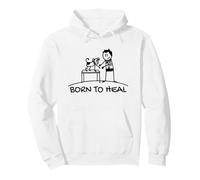 Born to Heal Chien Animal Domestique Vétérinaire Sweat à Capuche