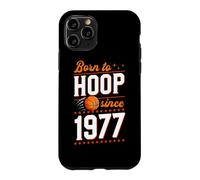 Born to Hoop Since 1977 Anniversaire Thème Basketball Coque pour iPhone 11 Pro