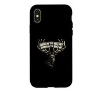Born to Hunt d'archers de tir à l'arc Traditionnel Bowhunter Coque pour iPhone X/XS