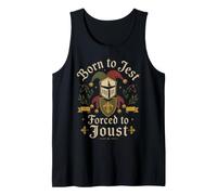 Born to Jest Forced to Joust Medieval Knight Humour Débardeur