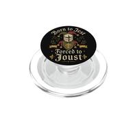 Born to Jest Forced to Joust Medieval Knight Humour PopSockets PopGrip pour MagSafe