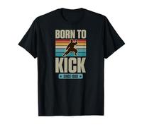 Born to Kick Since 1988 Karaté Thème Anniversaire Garçon Année de Naissance T-Shirt