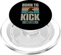 Born to Kick Since 2005 Karaté Thème Anniversaire Garçon Année de Naissance PopSockets PopGrip pour MagSafe