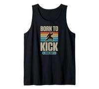 Born to Kick Since 2007 Karaté Thème Anniversaire Garçon Année de Naissance Débardeur