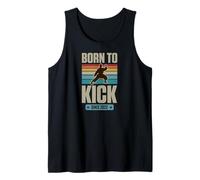 Born to Kick Since 2022 Karaté Thème Anniversaire Garçon Année de Naissance Débardeur