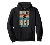 Born to Kick Since 2023 Thème Karaté Anniversaire Garçon Année de Naissance Sweat à Capuche
