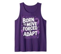 Born To Move Forced To Adapt Purple Up Military For Kids Débardeur