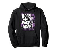 Born To Move Forced To Adapt Purple Up Military For Kids Sweat à Capuche