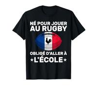 Born To Play Rugby Player Rugby Enfant T-Shirt