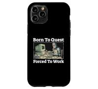 Born to Quest est forcé de Travailler | Funny Knight Gaming Coque pour iPhone 11 Pro