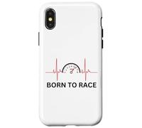 Born to Race Heartbeat - Car Guy Racer Auto Mechanic Racer Coque pour iPhone X/XS