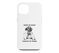 Born to Rock est forcé de Travailler (Funny Life Statement) Coque pour iPhone 13