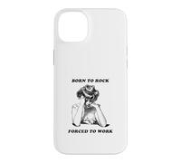 Born to Rock est forcé de Travailler (Funny Life Statement) Coque pour iPhone 14 Plus