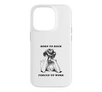 Born to Rock est forcé de Travailler (Funny Life Statement) Coque pour iPhone 14 Pro