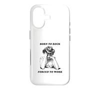 Born to Rock est forcé de Travailler (Funny Life Statement) Coque pour iPhone 17