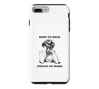 Born to Rock est forcé de Travailler (Funny Life Statement) Coque pour iPhone 7 Plus/8 Plus