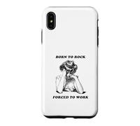 Born to Rock est forcé de Travailler (Funny Life Statement) Coque pour iPhone XS Max