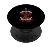Born to Rock The Bass Guitar Musician Band Music PopSockets PopGrip Adhésif